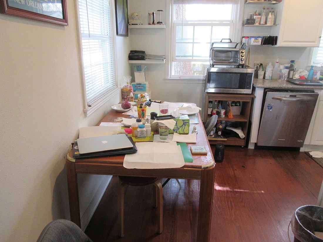 A kitchen table in New Orleans