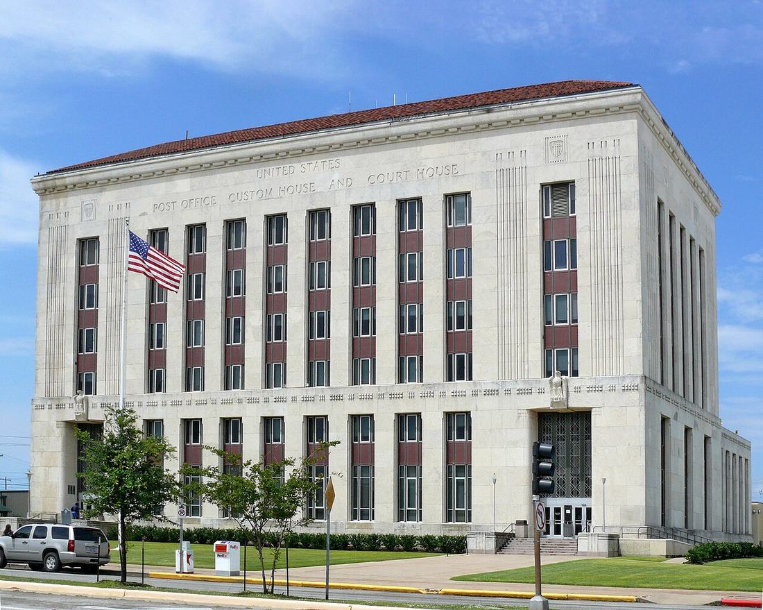 The Galveston post office, custom house and courthouse