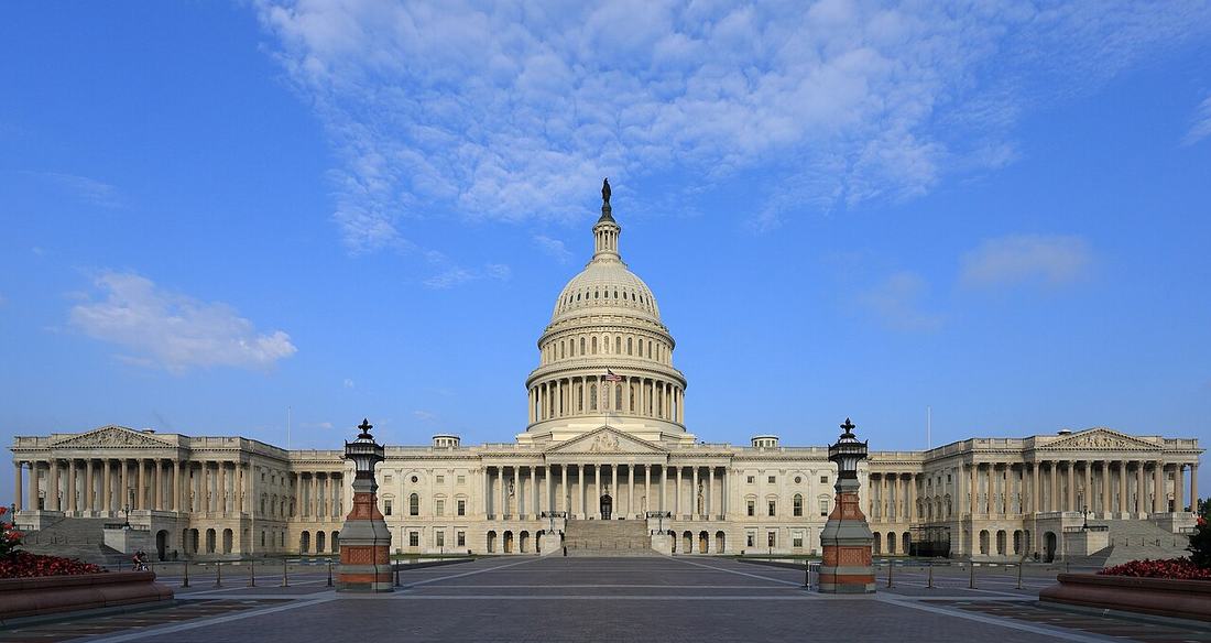 The east side of the United States Capitol
