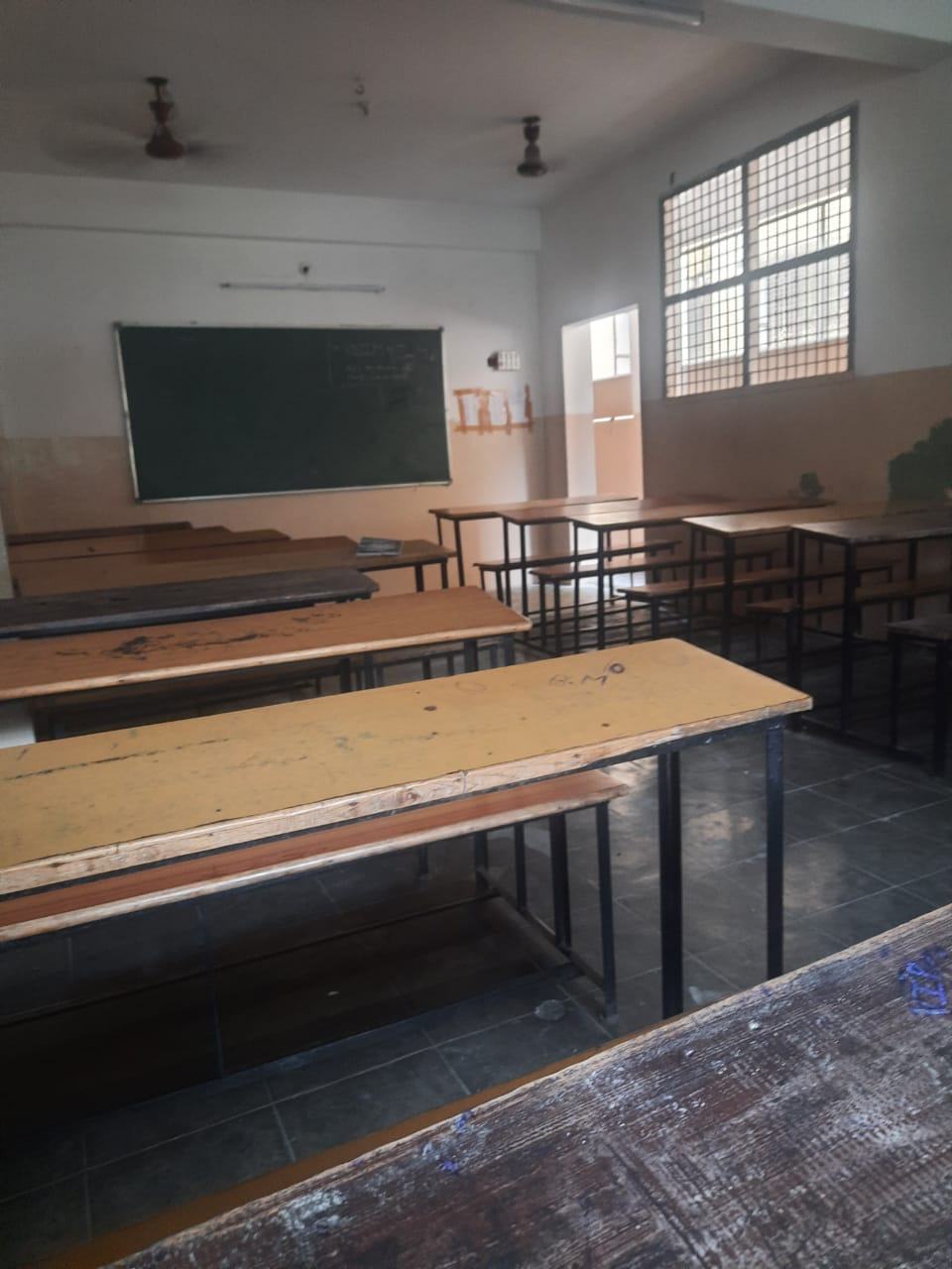 An empty classroom